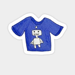 camisa de robot Sticker